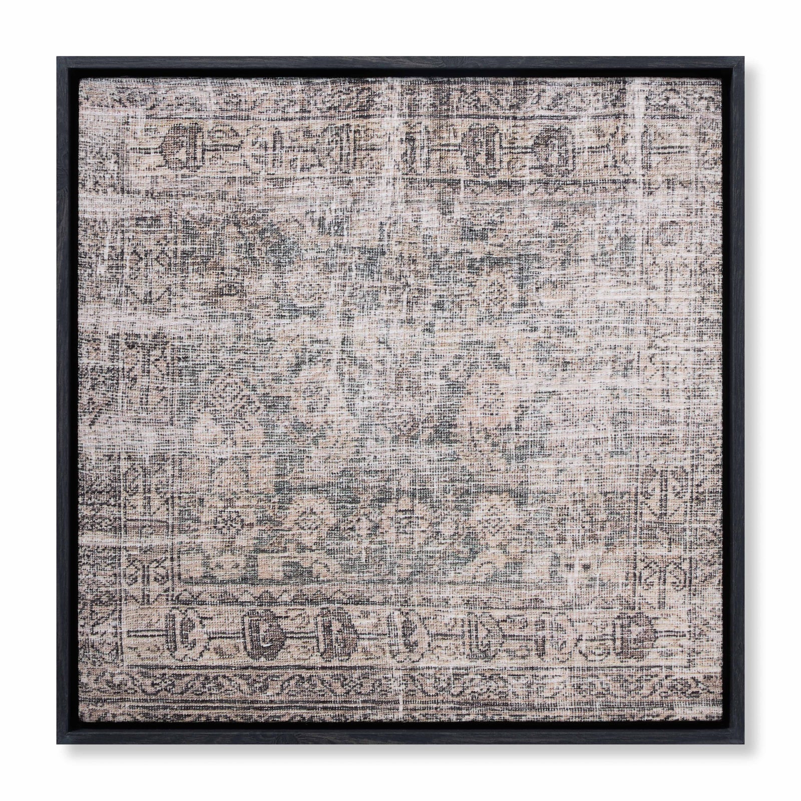 Bergamo Green / Multi Rug Art - Aerial Image