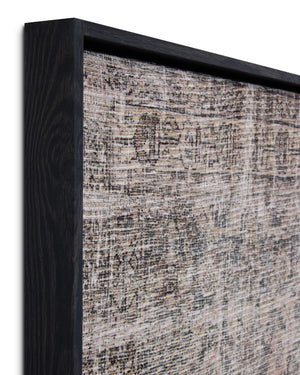 Bergamo Green / Multi Rug Art - Wall Art Corner (V)