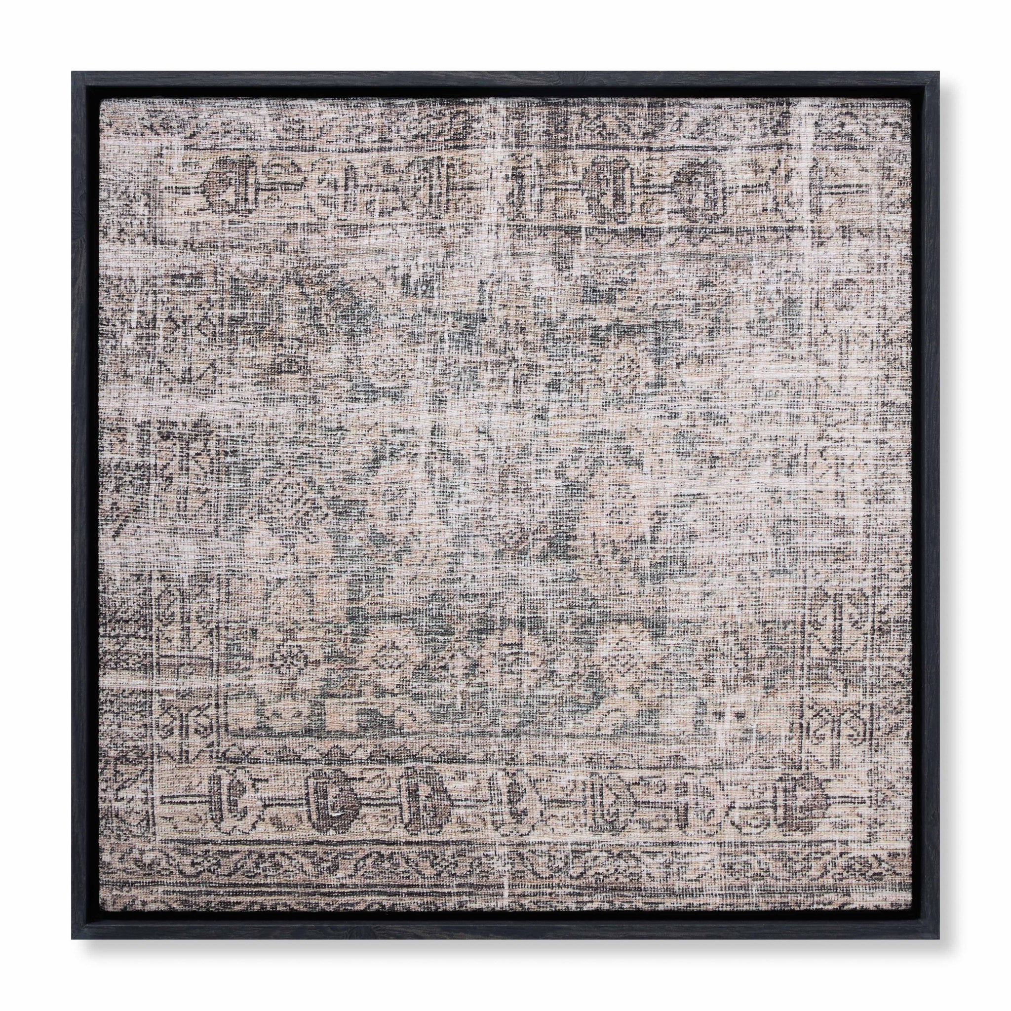Bergamo Green / Multi Rug Art - Aerial Image