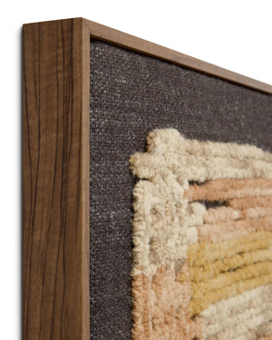 Intersecting Gold / Orange Rug Art - Wall Art Corner (V)