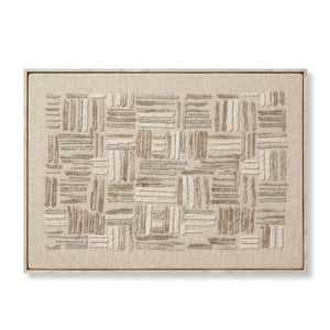 Perplexed Green / Ivory Rug Art - Aerial Image