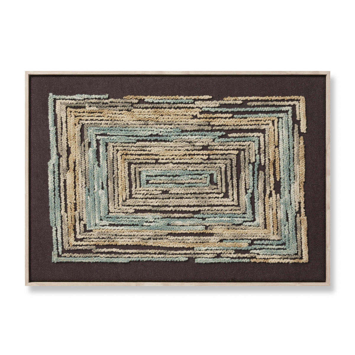 Midpoint Gold / Blue Rug Art - Aerial Image
