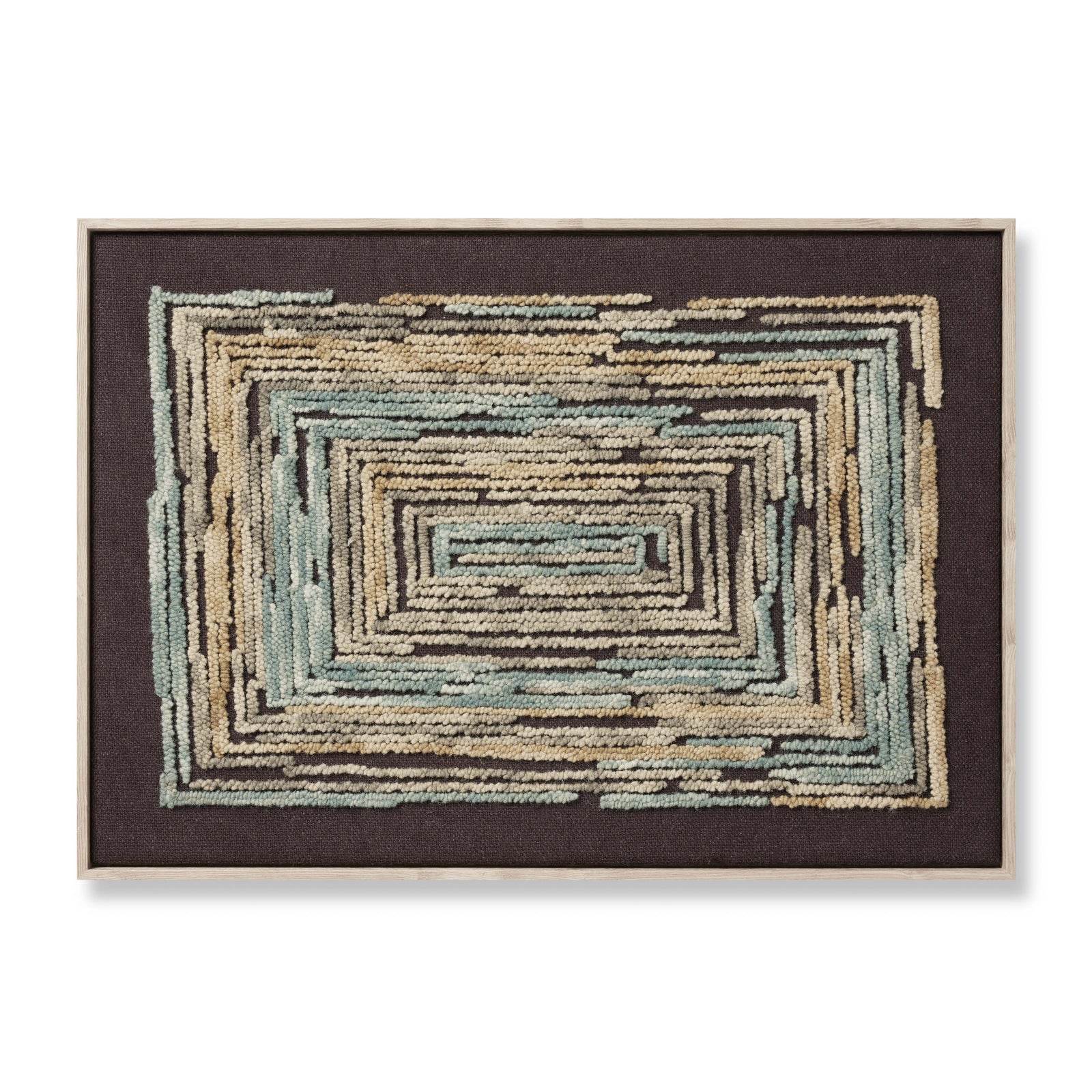 Midpoint Gold / Blue Rug Art - Aerial Image