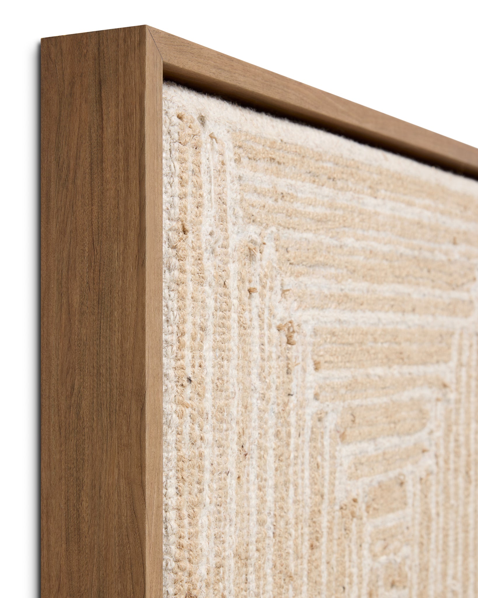 Style Quad Beige / Gold Rug Art - Wall Art Corner (V)