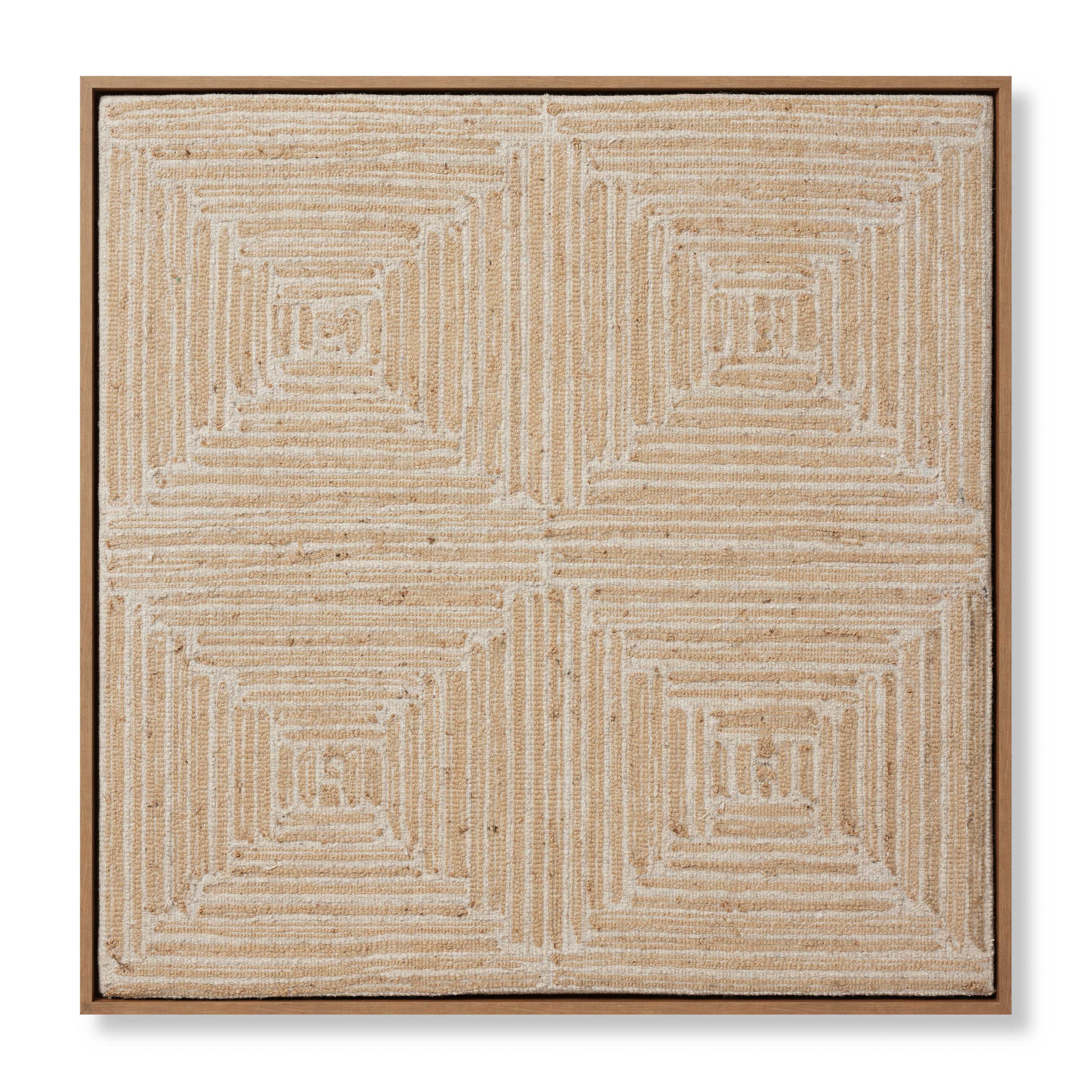 Style Quad Beige / Gold Rug Art - Aerial Image