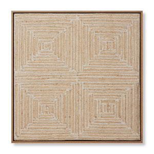 Style Quad Beige / Gold Rug Art - Aerial Image