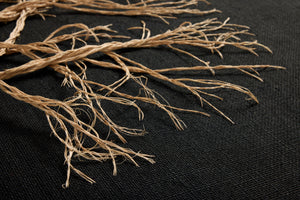 Rooted Black / Beige Rug Art - Wall Art Corner (V)