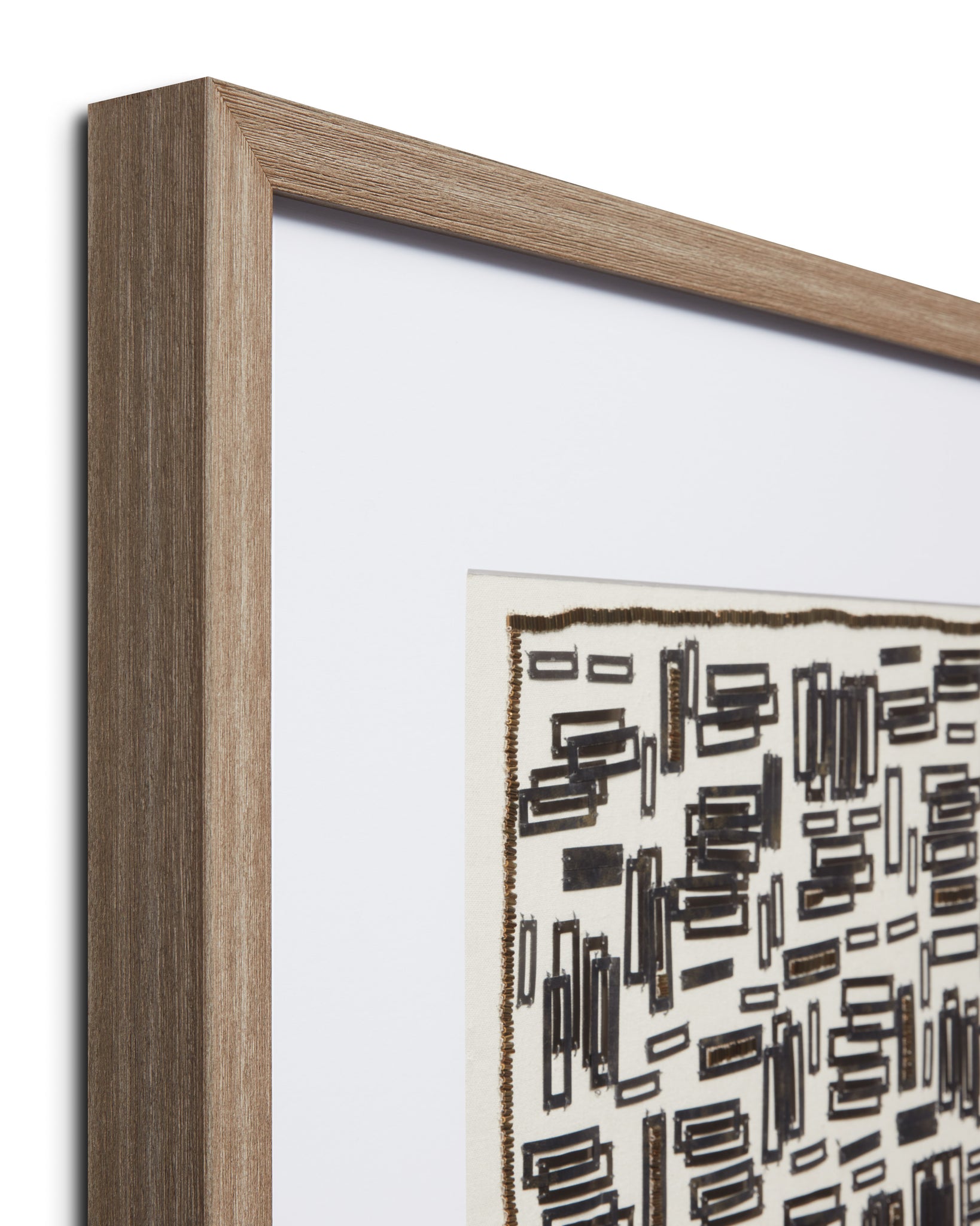 angle view of Silver Screen Ivory / Gold luxury Artwork