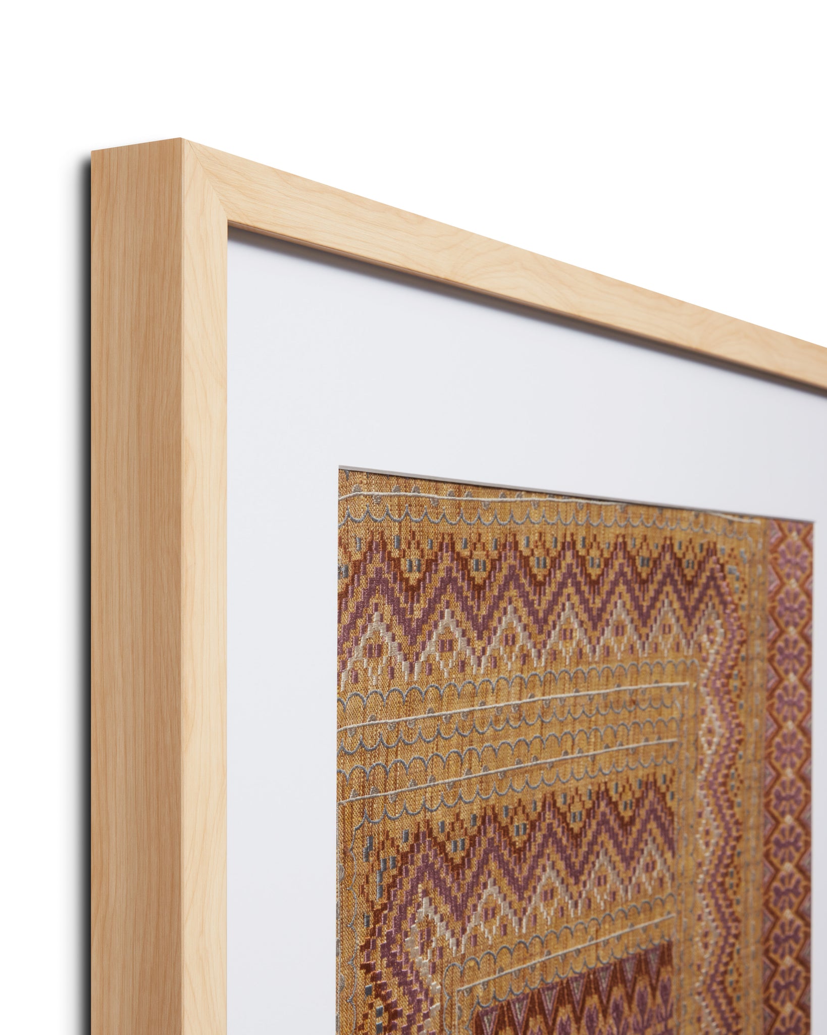 angle view of Tanta Pink / Rust luxury Artwork