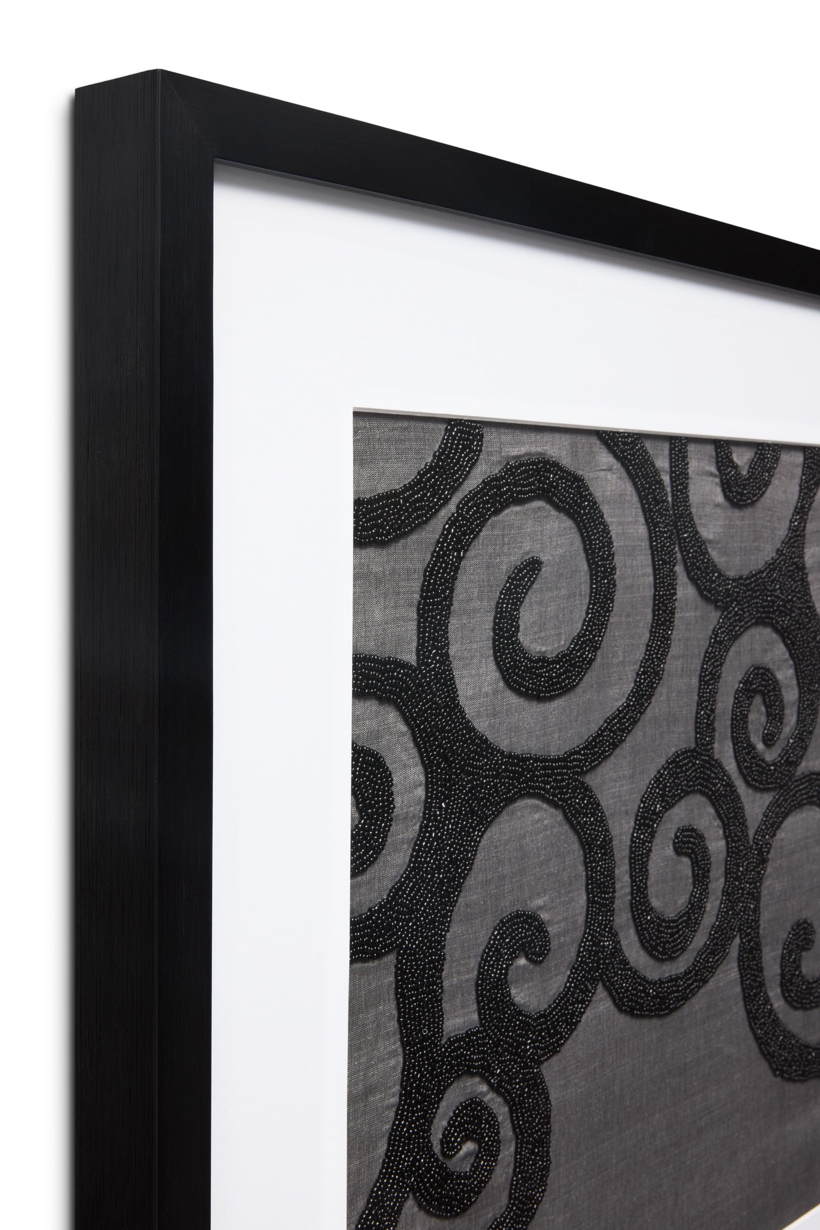 front view of Decadent Grey / Black luxury Artwork