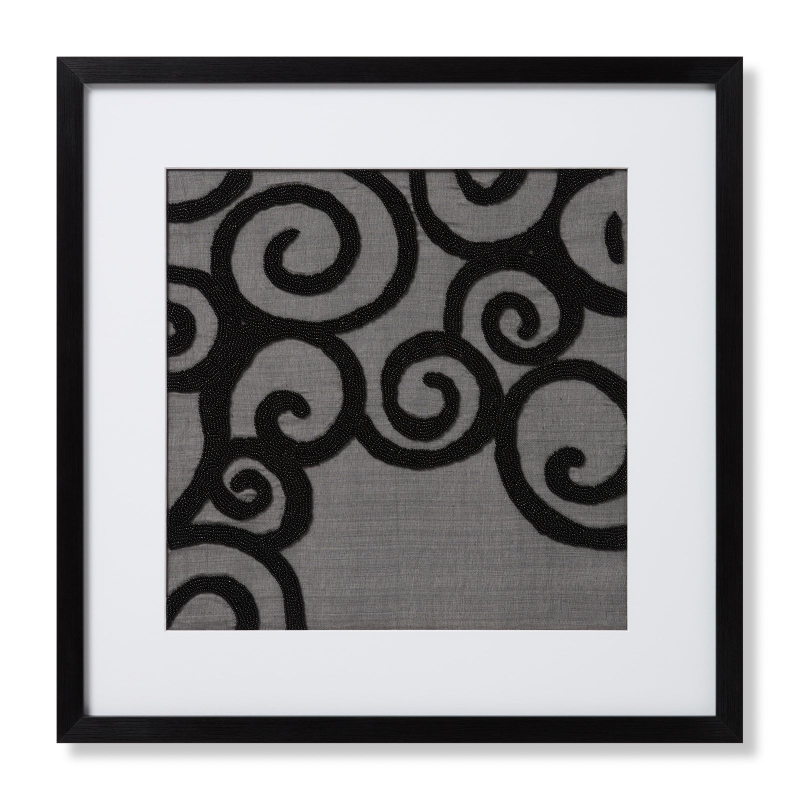 front view of Decadent Grey / Black luxury Artwork