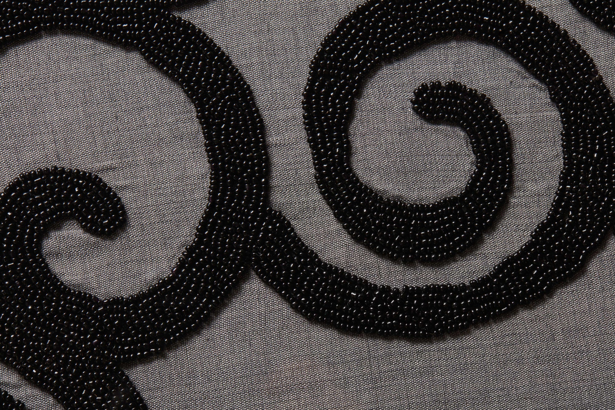 side view of Decadent Grey / Black luxury Artwork