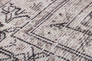 Aleppo Black / Ivory Rug Art - Macro Detail (H)