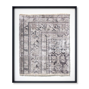 Aleppo Black / Ivory Rug Art - Aerial Image