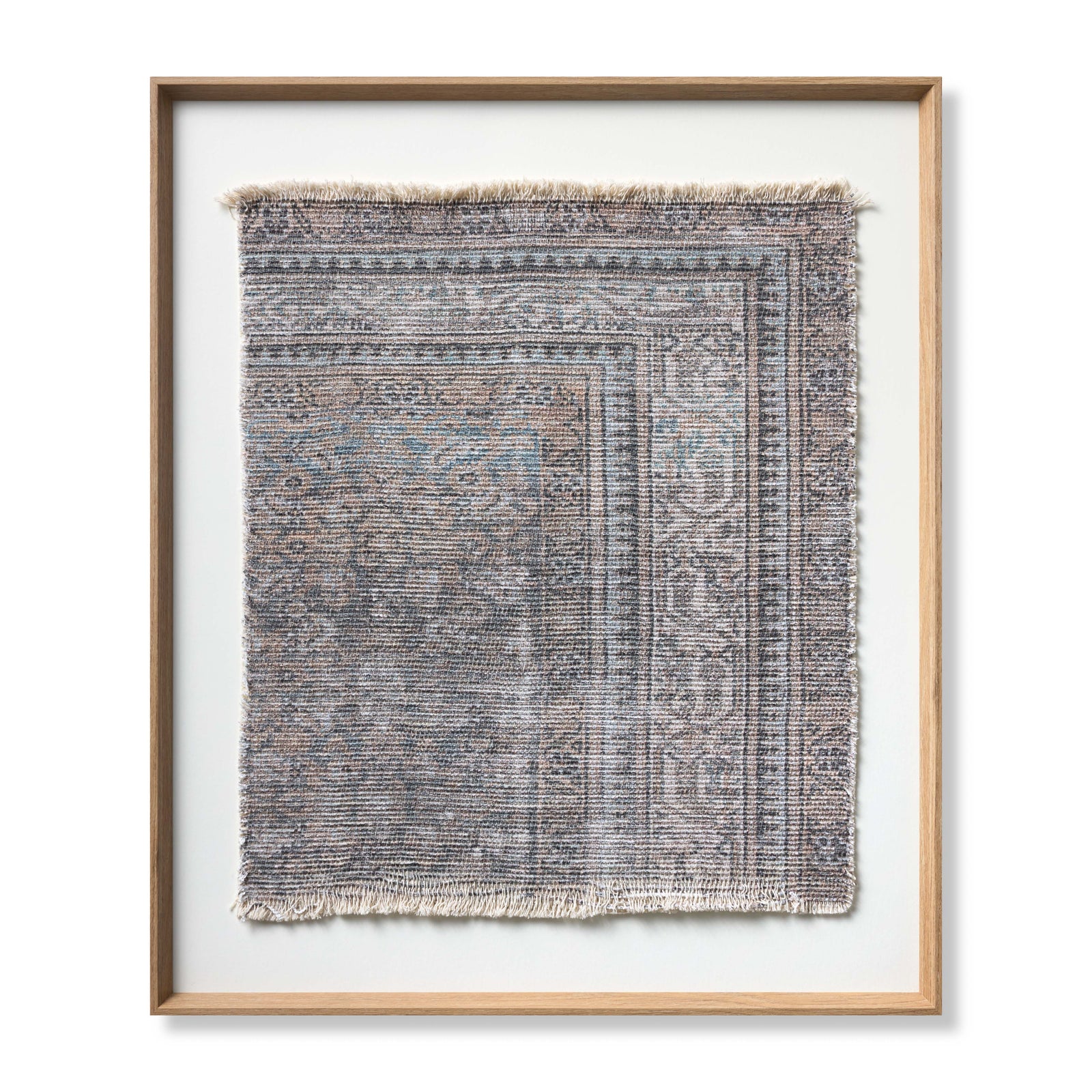 Kepol Blue / Beige Rug Art - Aerial Image