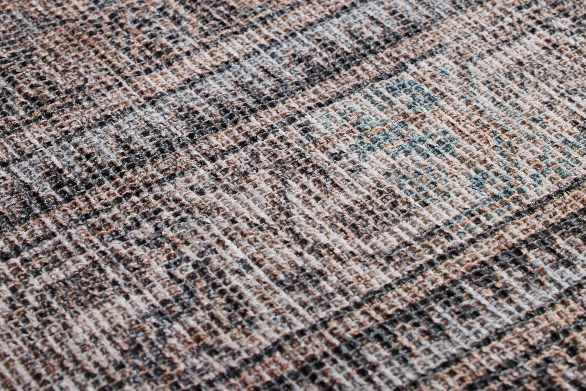 Kepol Blue / Beige Rug Art - Macro Detail (H)