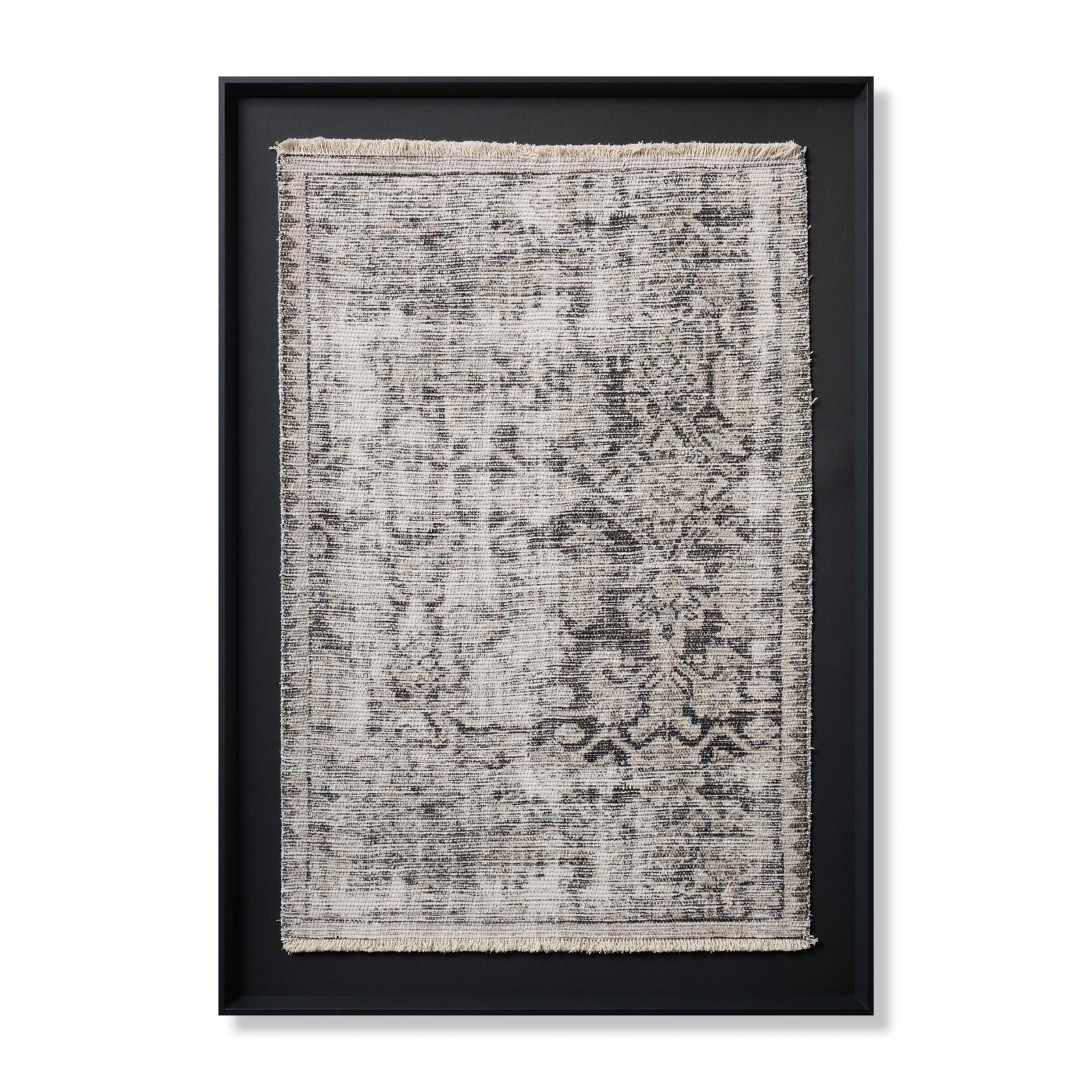 Scidrus Black / Grey Rug Art - Aerial Image