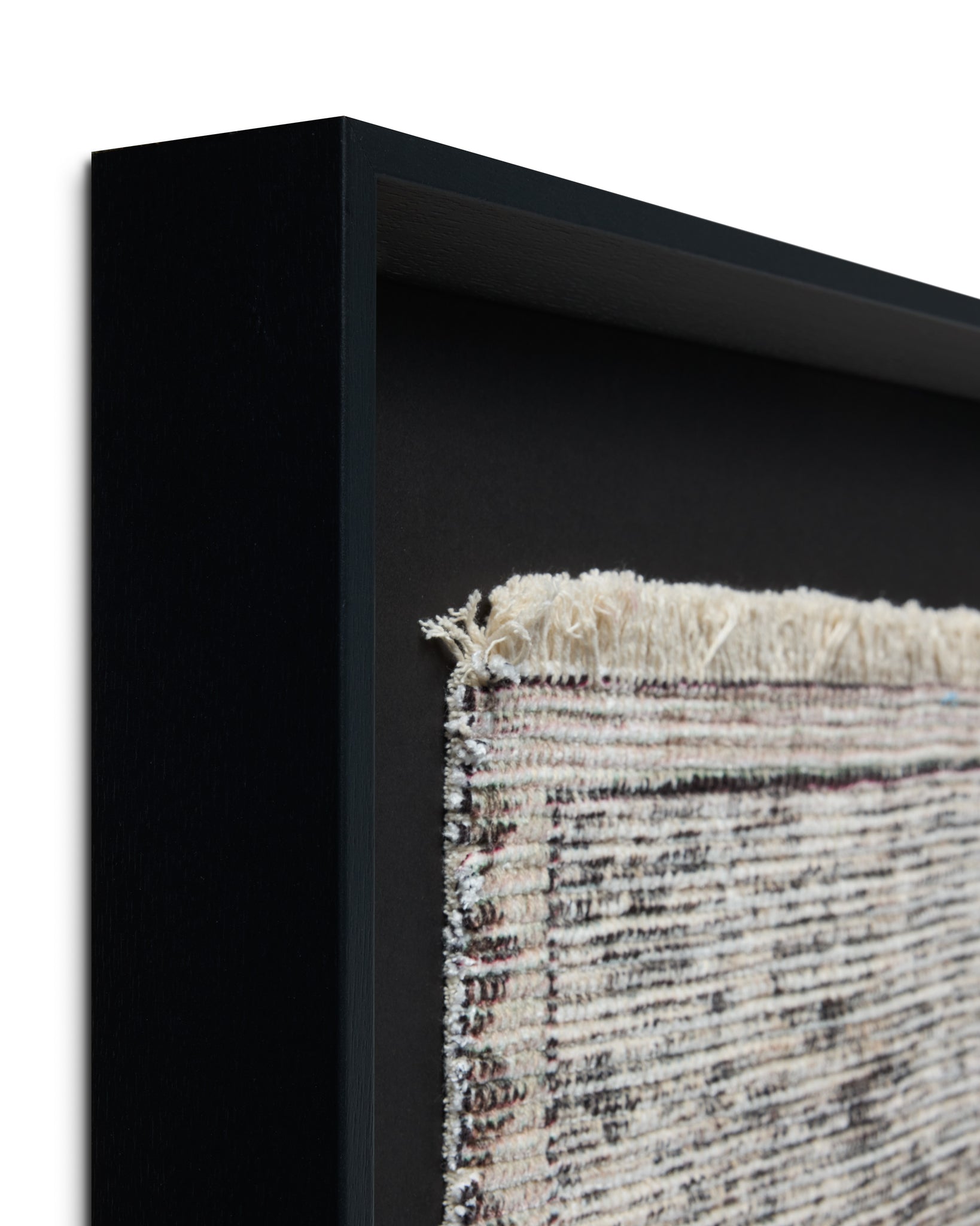 Scidrus Black / Grey Rug Art - Wall Art Corner (V)