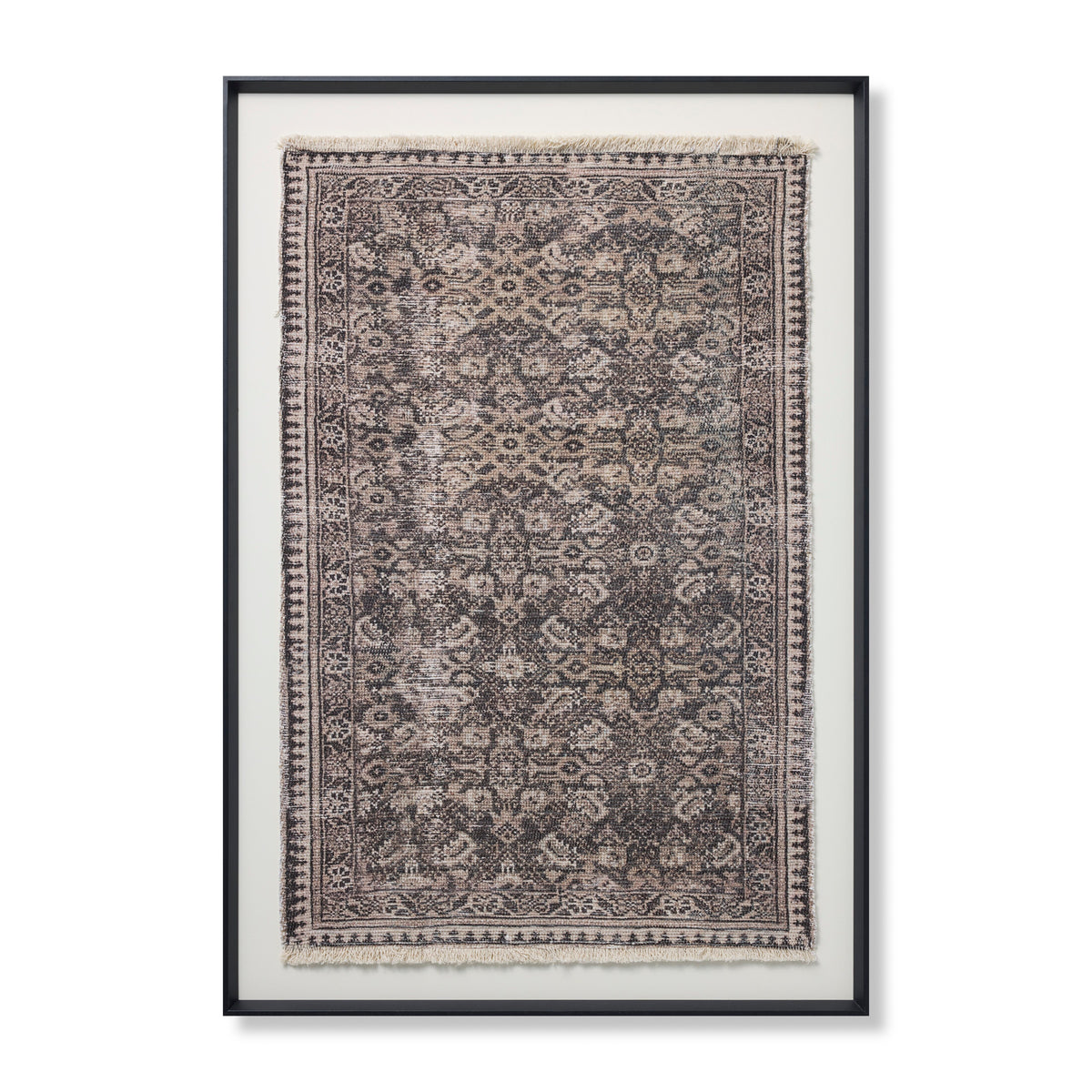 Persepolis Brown / Black Rug Art - Aerial Image