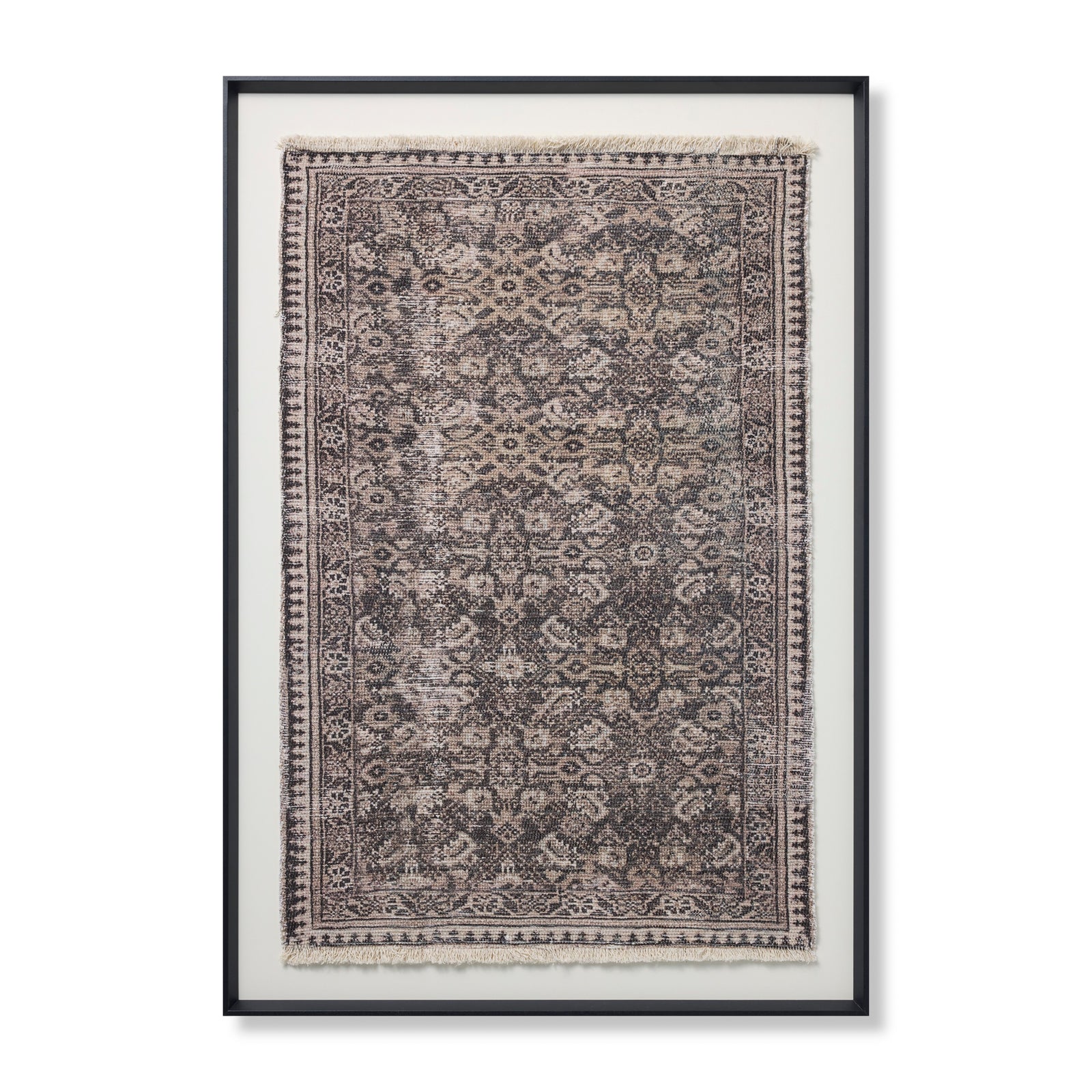 Persepolis Brown / Black Rug Art - Aerial Image