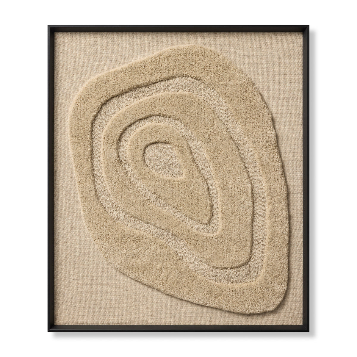 Oyster Of My Eye Beige / Beige Rug Art - Aerial Image