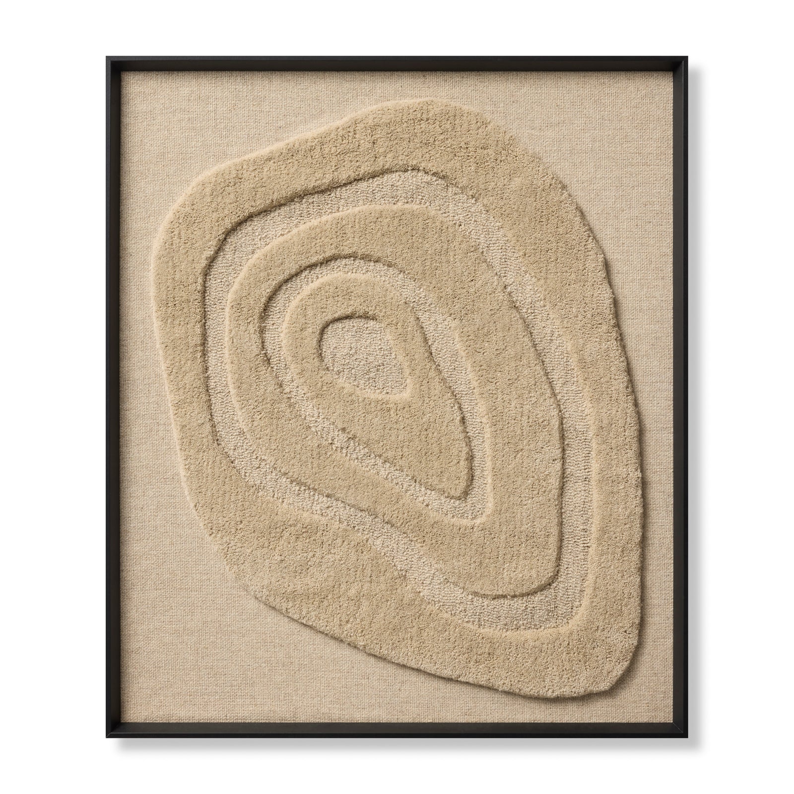 Oyster Of My Eye Beige / Beige Rug Art - Aerial Image