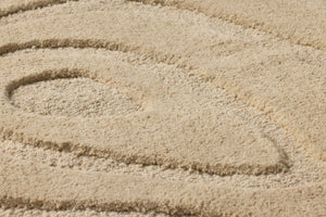 Oyster Of My Eye Beige / Beige Rug Art - Macro Detail (H)