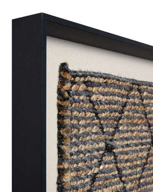 Nuit Grey / Beige Rug Art - Wall Art Corner (V)