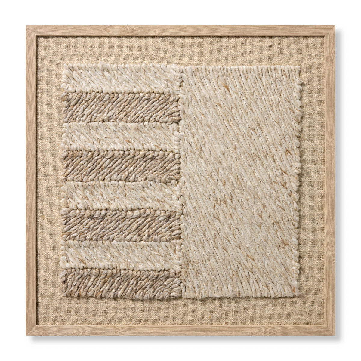 Bandera Beige / Ivory Rug Art - Aerial Image