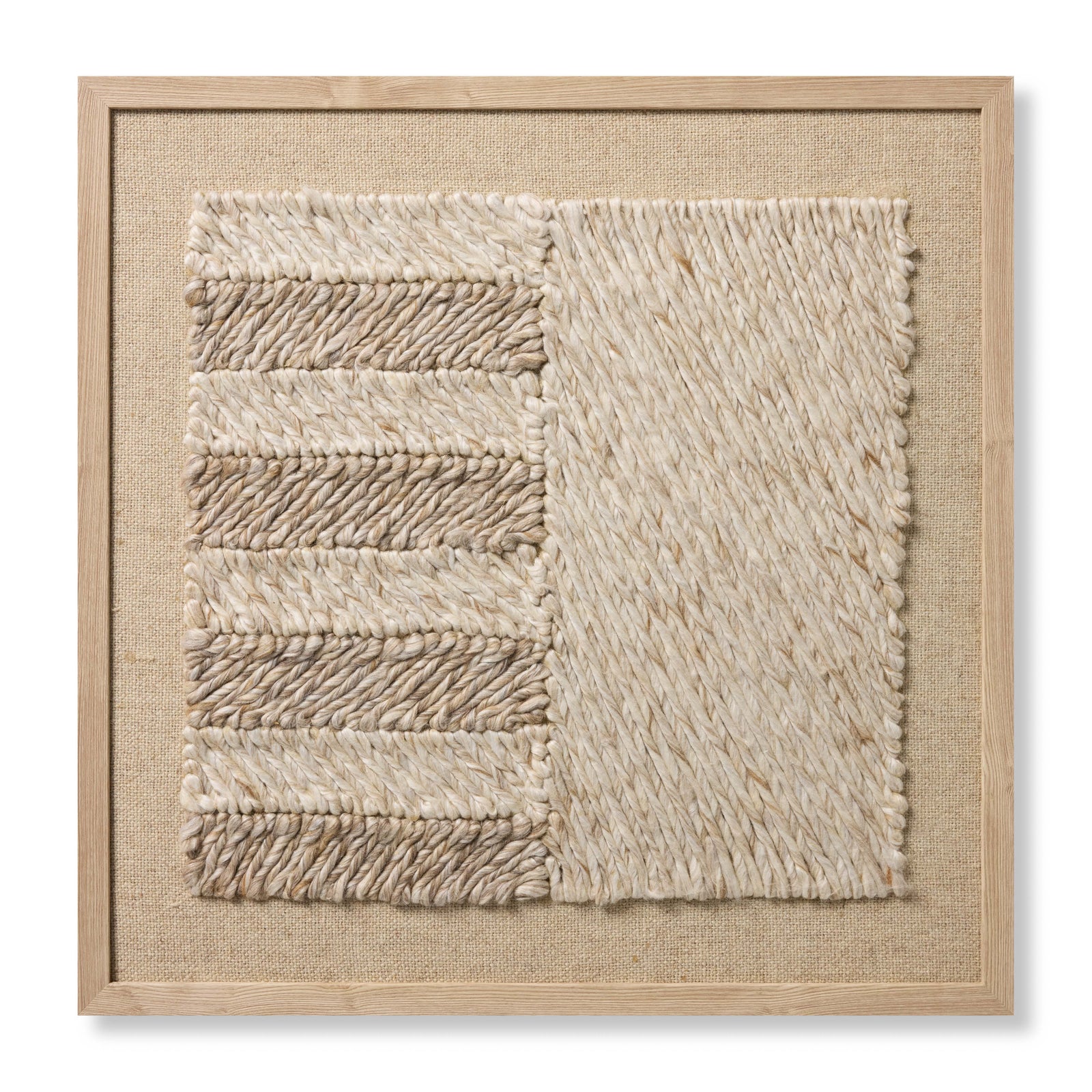 Bandera Beige / Ivory Rug Art - Aerial Image
