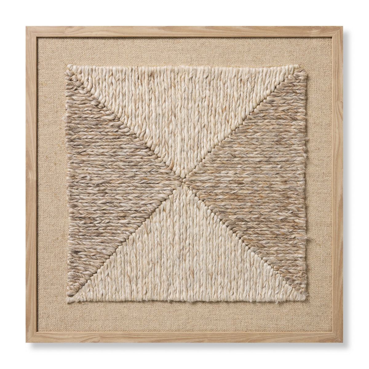 Diamante Beige / Ivory Rug Art - Aerial Image