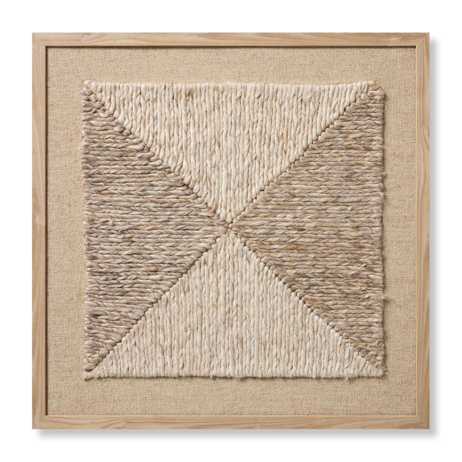 Diamante Beige / Ivory Rug Art - Aerial Image