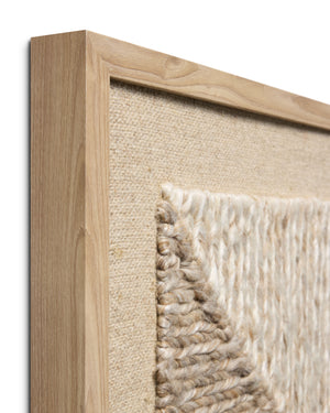 Diamante Beige / Ivory Rug Art - Wall Art Corner (V)