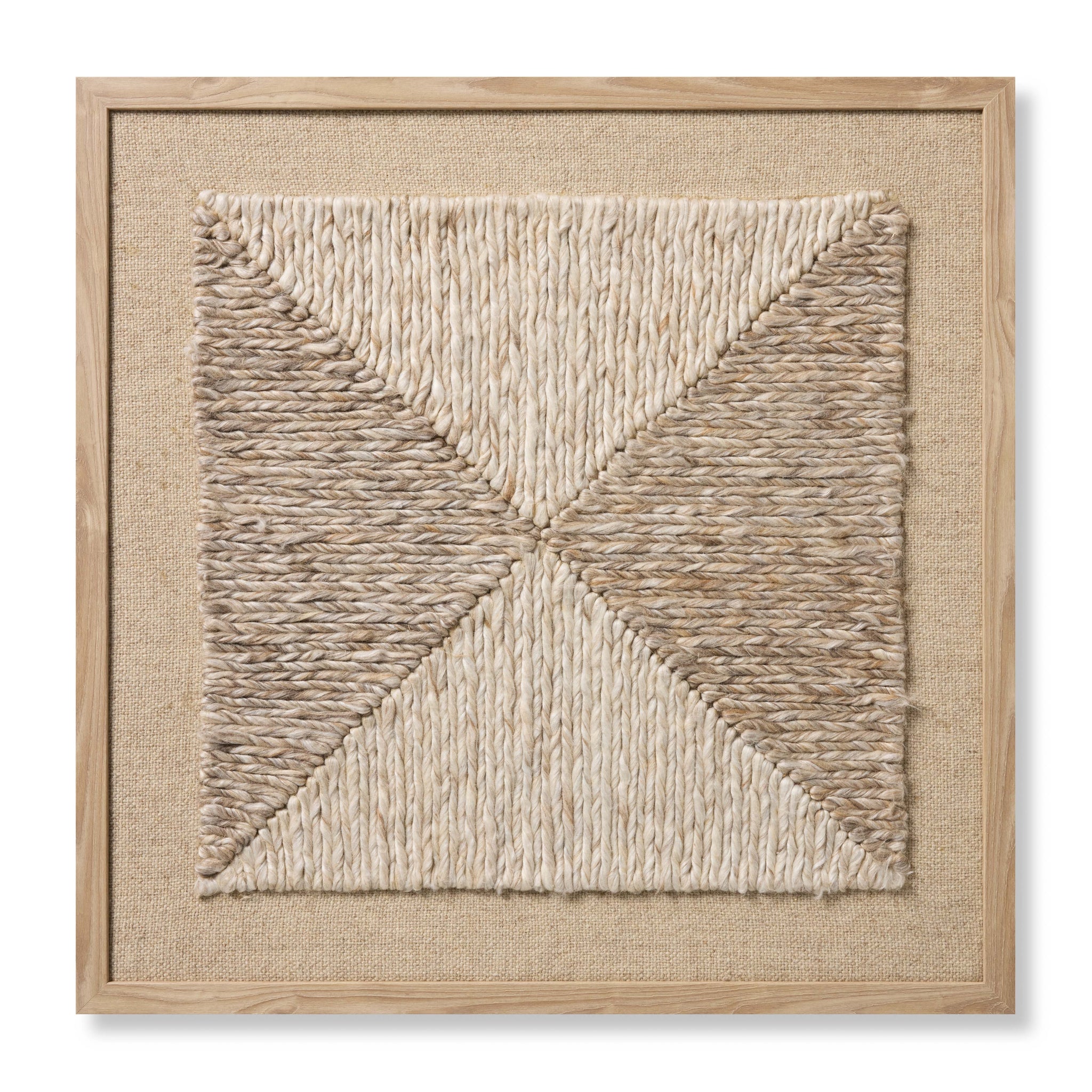 Diamante Beige / Ivory Rug Art - Aerial Image