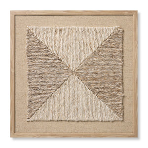 Diamante Beige / Ivory Rug Art - Aerial Image