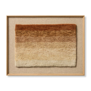 Indio Orange / Beige Rug Art - Aerial Image