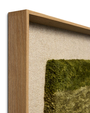Pacifico Green / Beige Rug Art - Wall Art Corner (V)