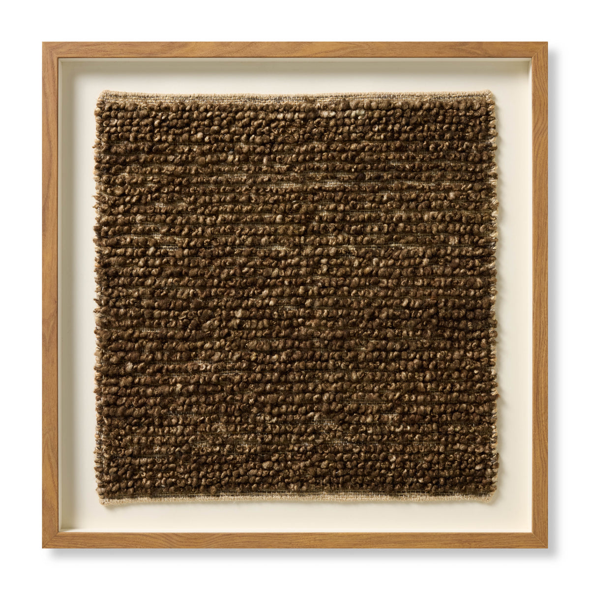 Coffee Bean Brown / Beige Rug Art - Aerial Image