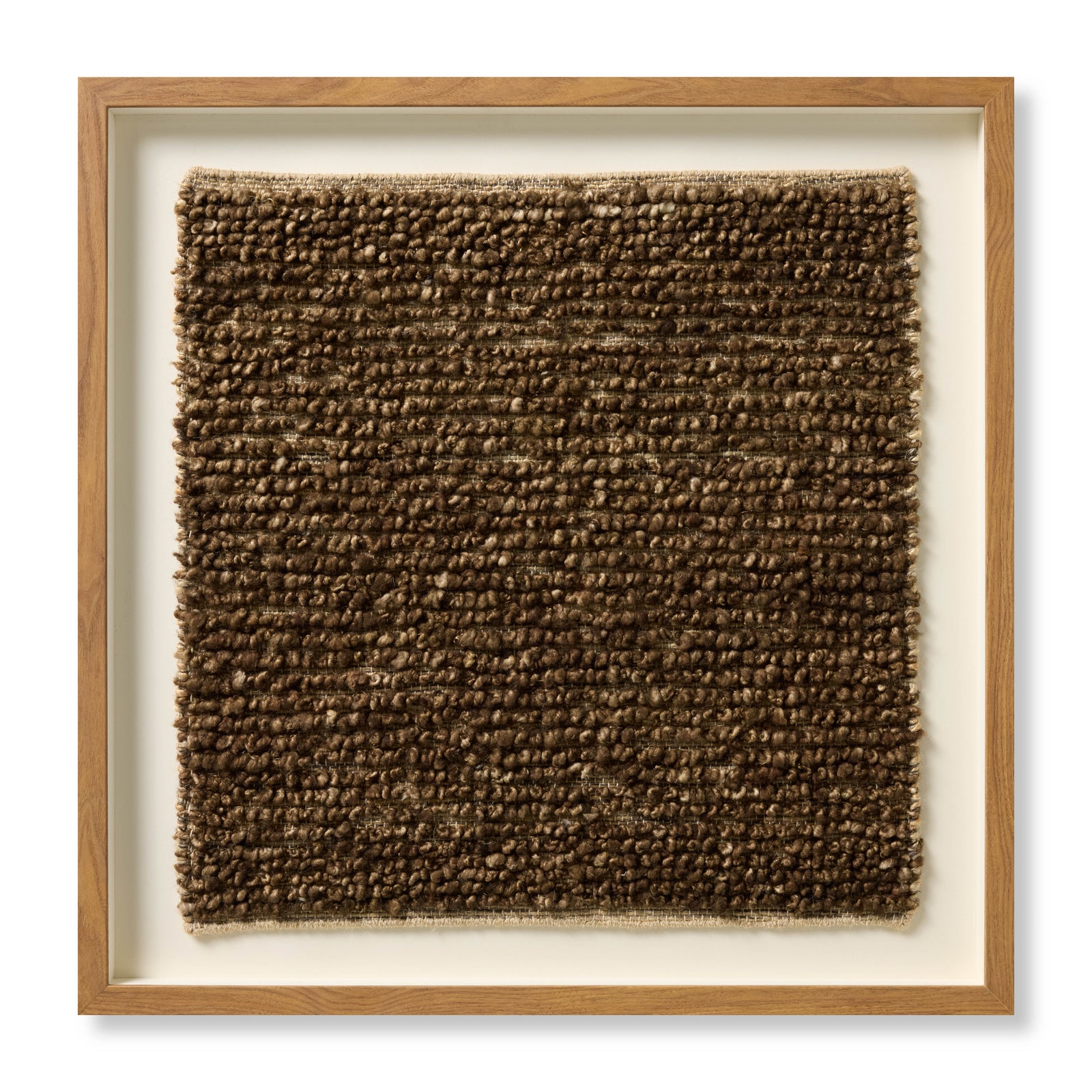 Coffee Bean Brown / Beige Rug Art - Aerial Image