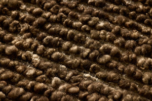 Coffee Bean Brown / Beige Rug Art - Macro Detail (H)