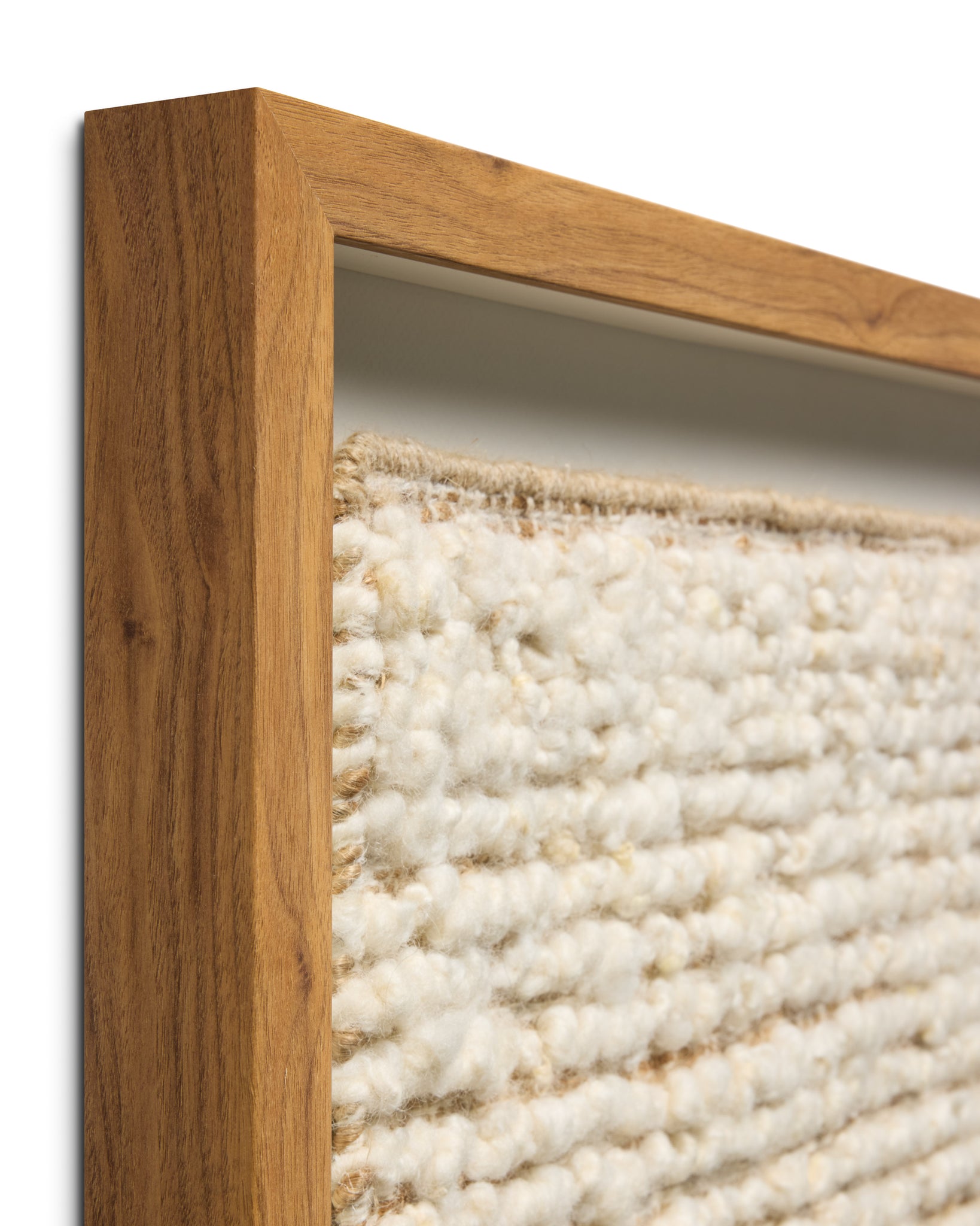 Popcorn Ivory / Beige Rug Art - Wall Art Corner (V)