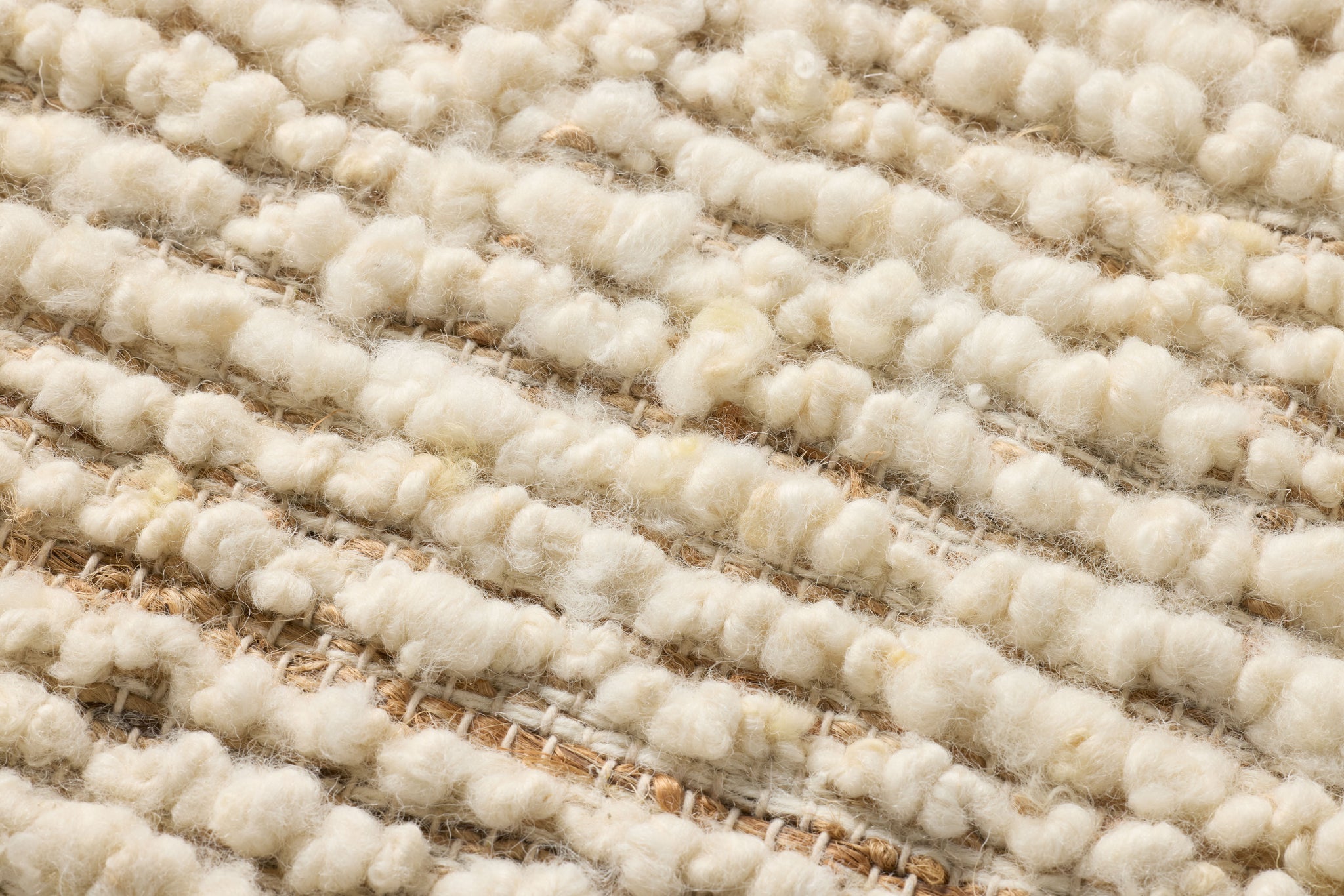 Popcorn Ivory / Beige Rug Art - Macro Detail (H)