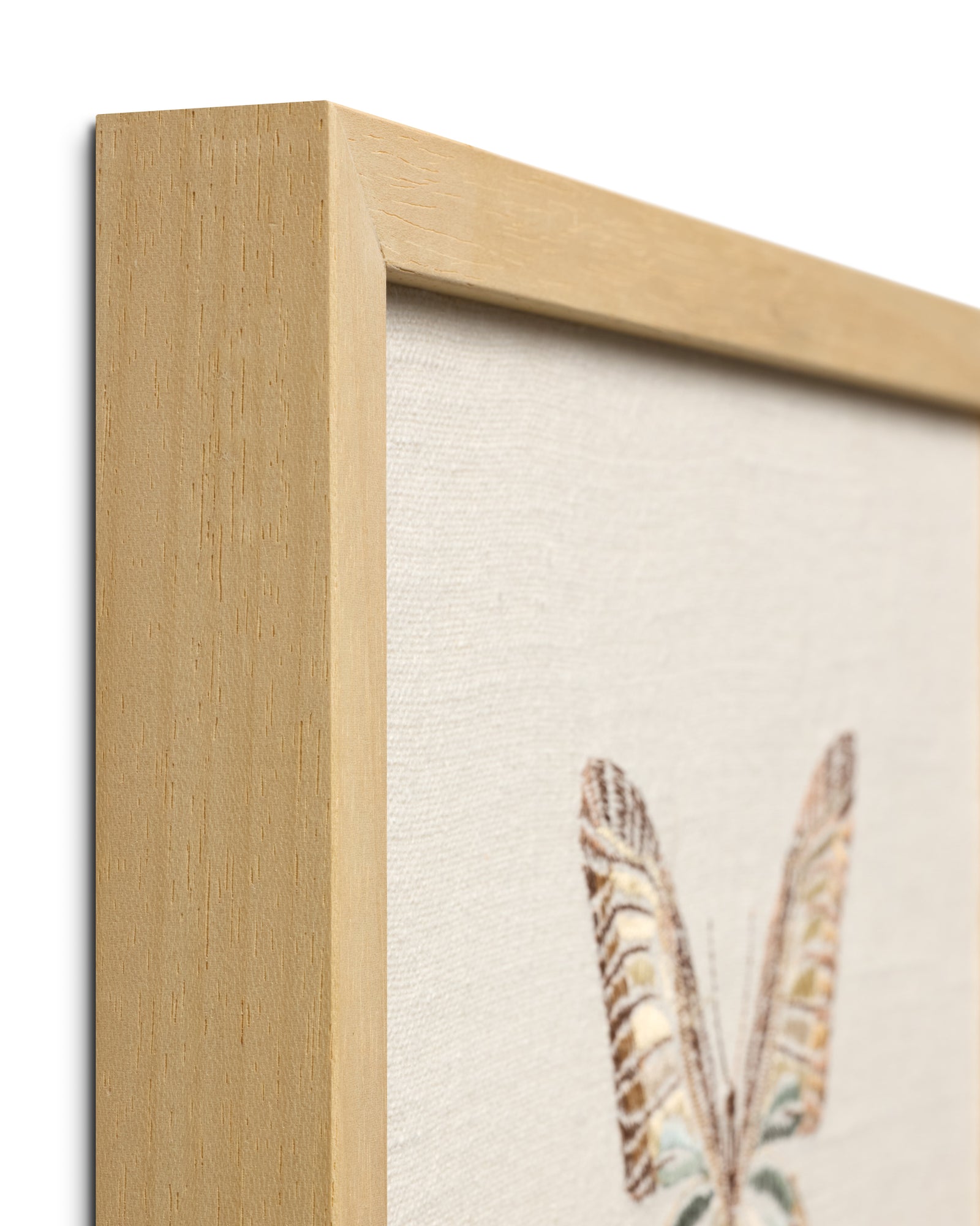 Butterfly Beige Ivory / Brown Rug Art - Aerial Image