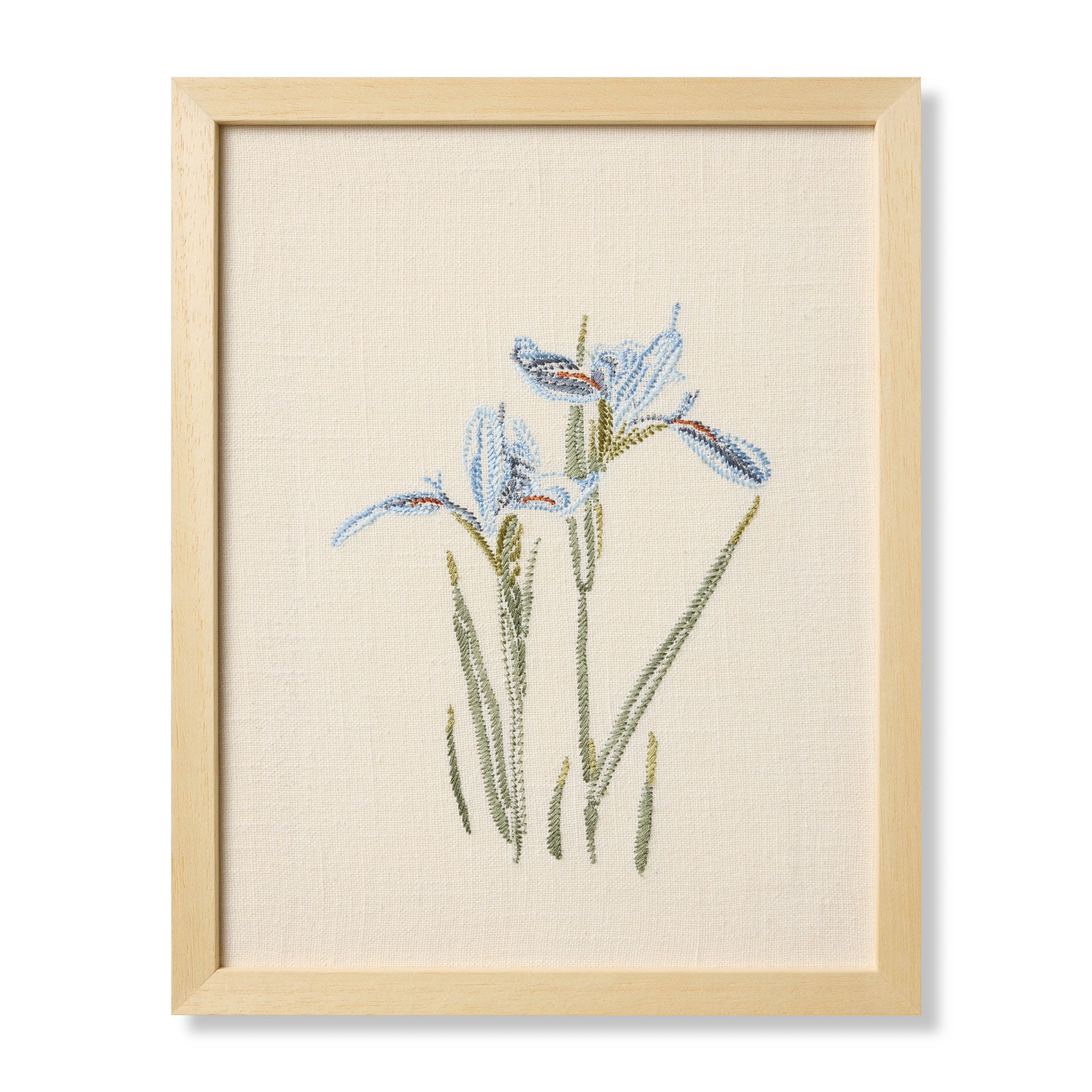 Iris Blue Blue / Green Rug Art - Aerial Image