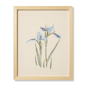 Iris Blue Blue / Green Rug Art - Aerial Image