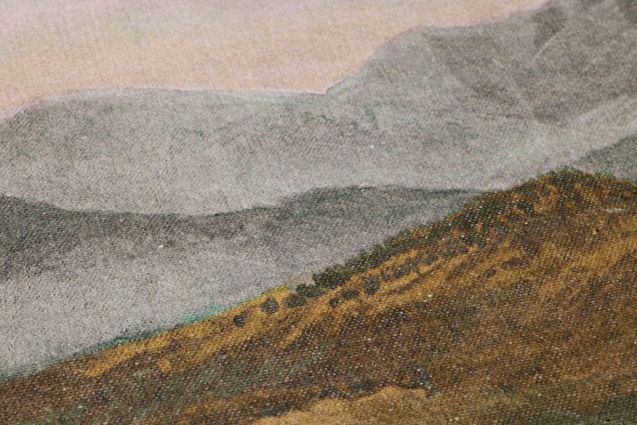 Harvest Glow Multi Rug Art - Macro Detail (H)