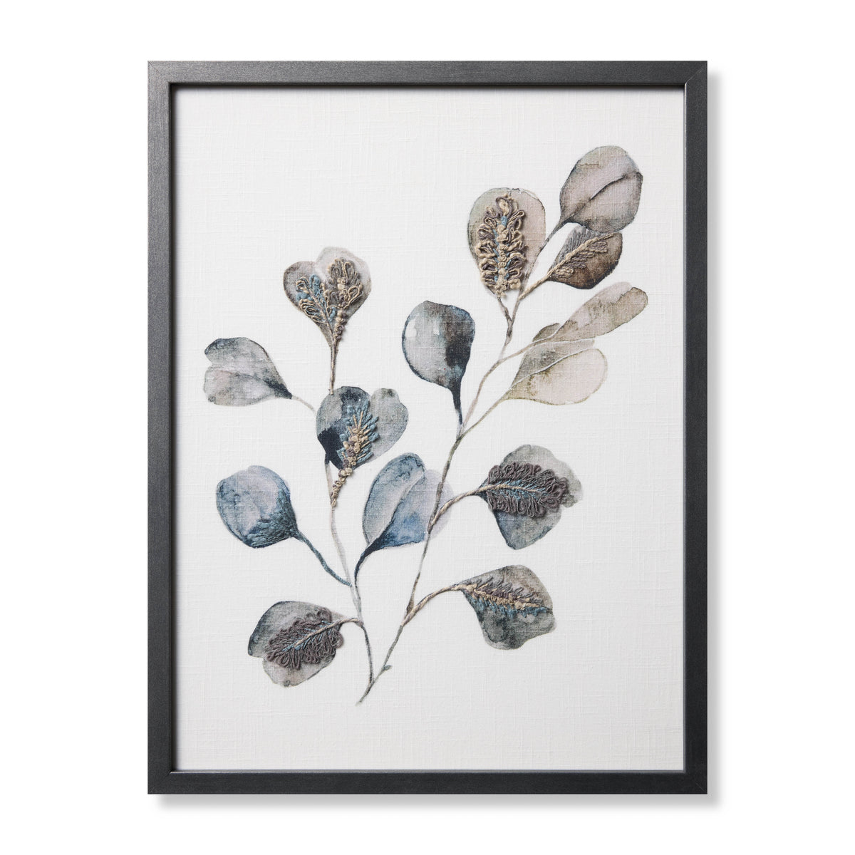 Dancing Flora Dk. Grey Rug Art - Aerial Image