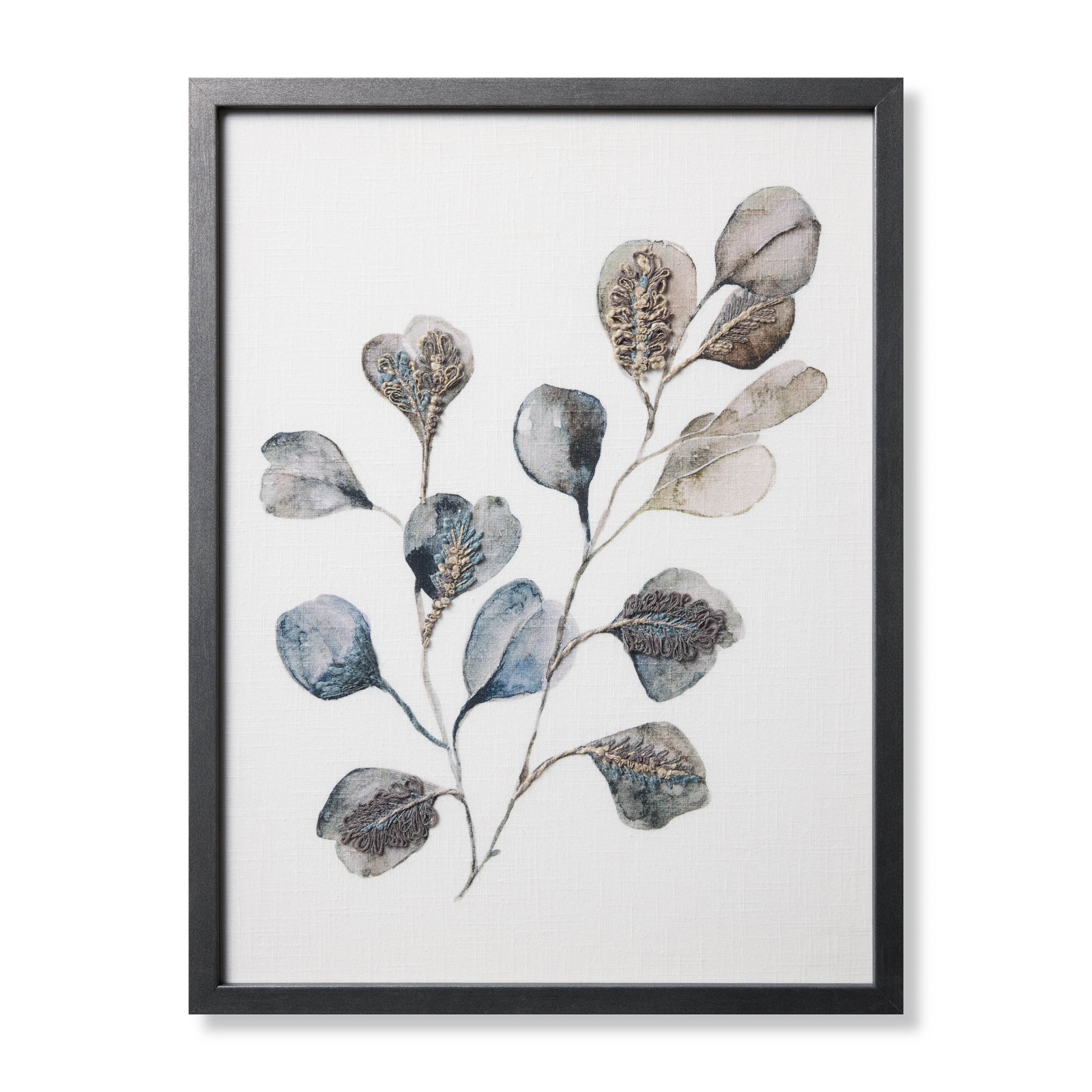 Dancing Flora Dk. Grey Rug Art - Aerial Image
