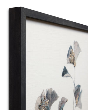 Ginkgo's Grace Dk. Grey Rug Art - Wall Art Corner (V)