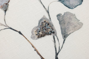 Ginkgo's Grace Dk. Grey Rug Art - Macro Detail (H)